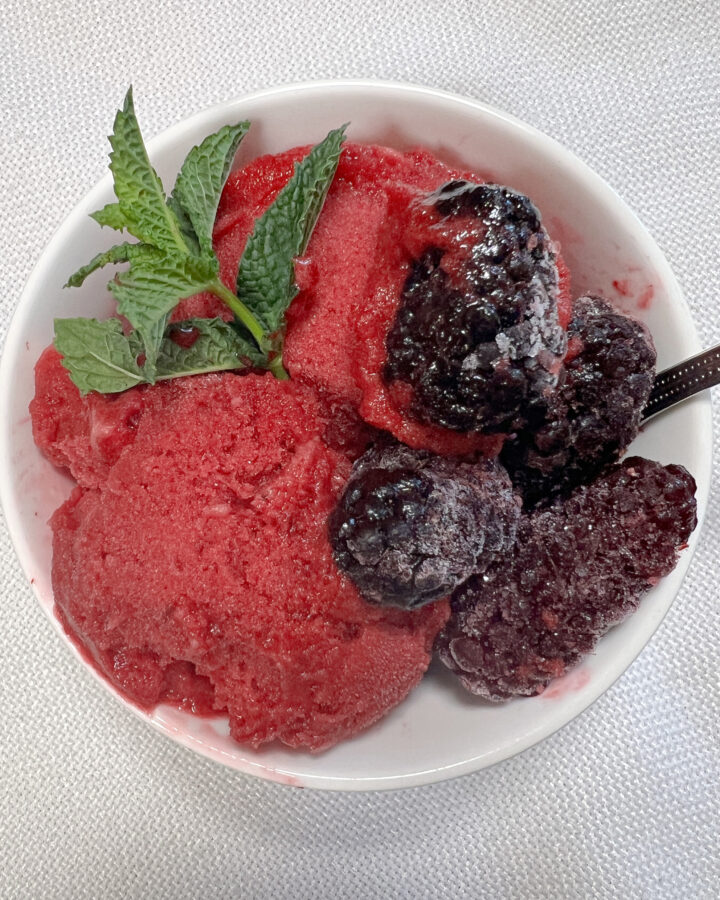 Bowl Blackberry Sorbet